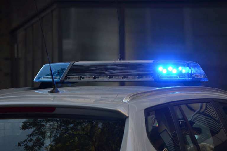 Hartford police top of the car